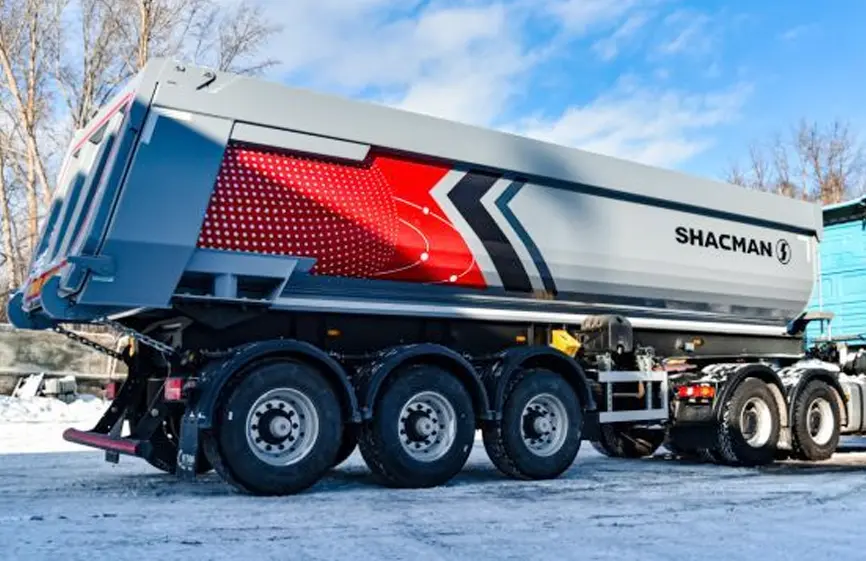 Shacman dump semi-trailer-1