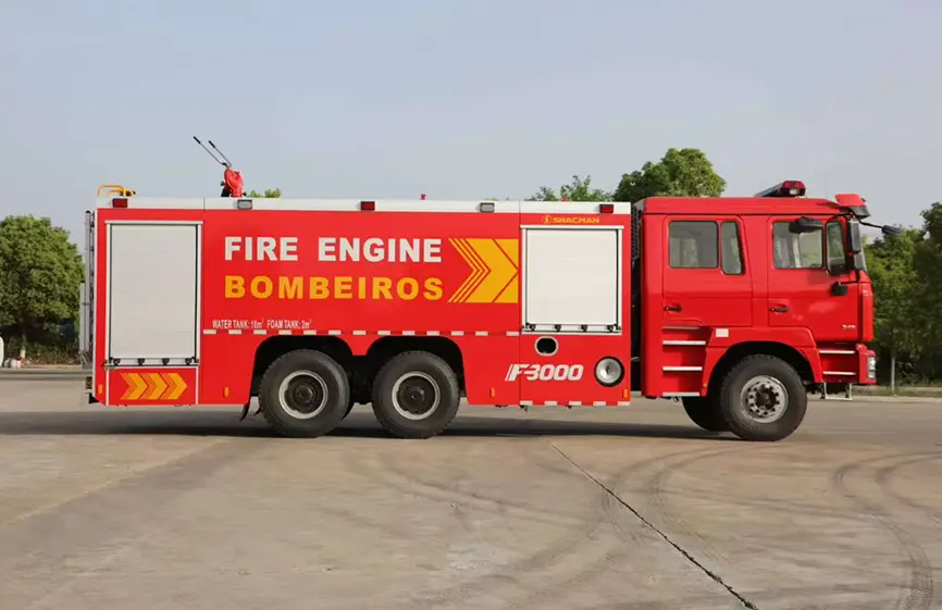 Shacman F3000 6X4 Ladder Fire Truck-2