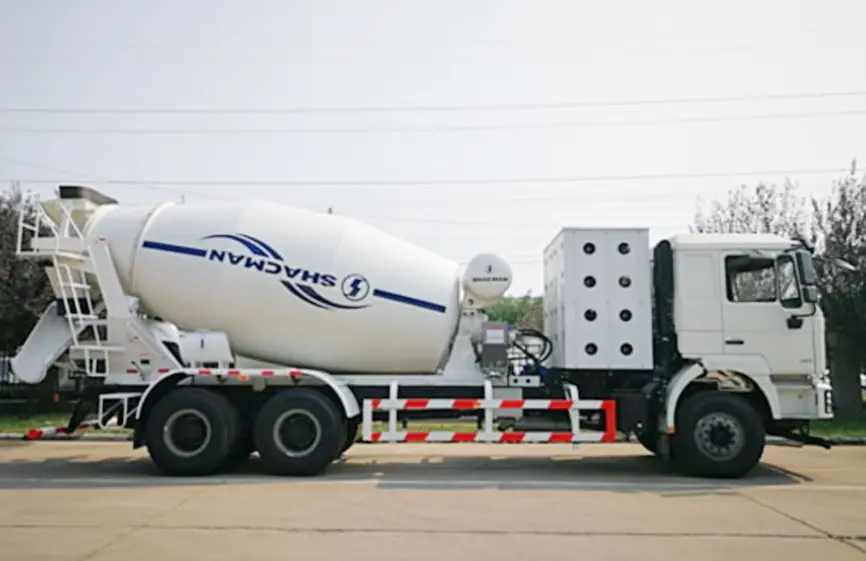 Shacman H3000 6X4 CNG Mixer Truck-3