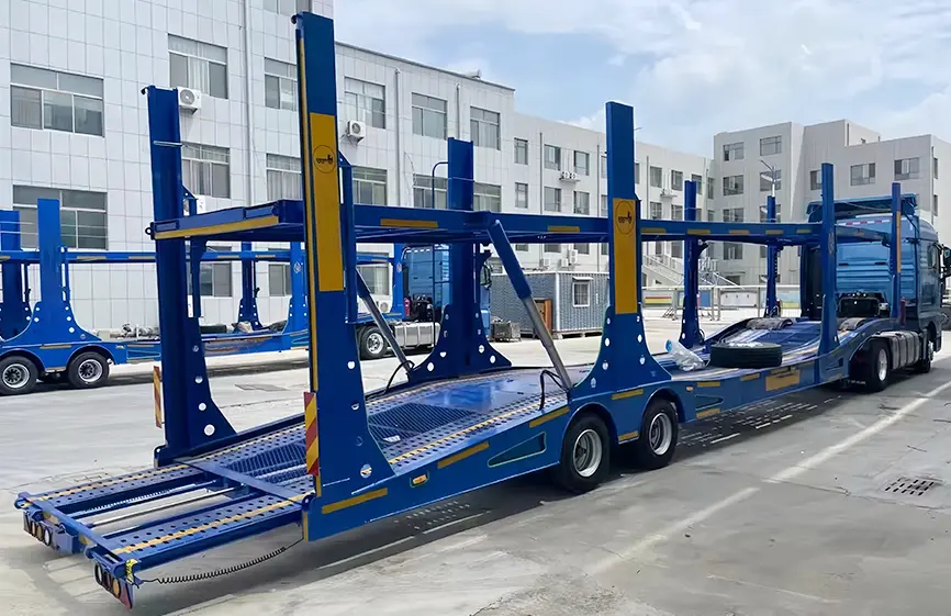 Shacman Semi Trailer For Transporting Cars-3