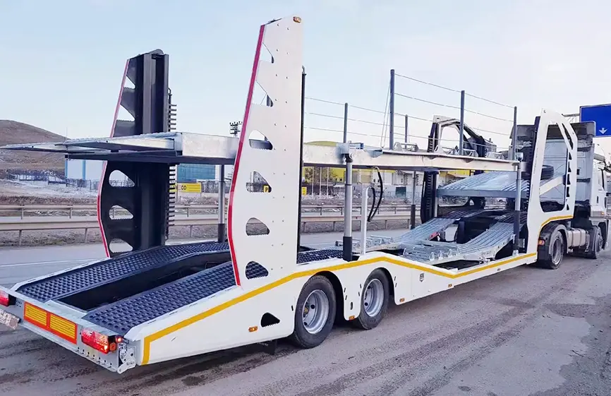 Shacman Semi Trailer For Transporting Cars-5