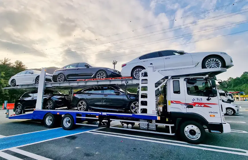 Shacman Semi Trailer For Transporting Cars-6
