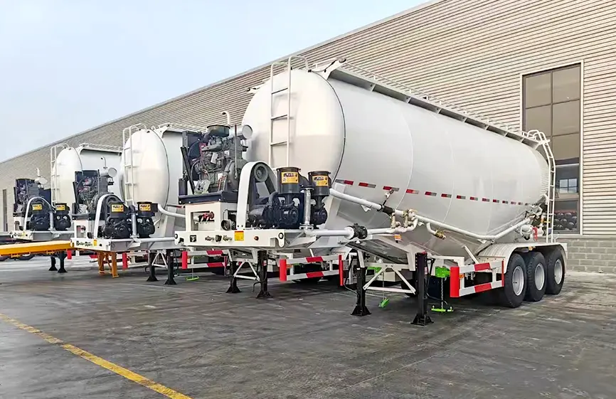 Shacman V-Type Cement Bulker Semi Trailer-2