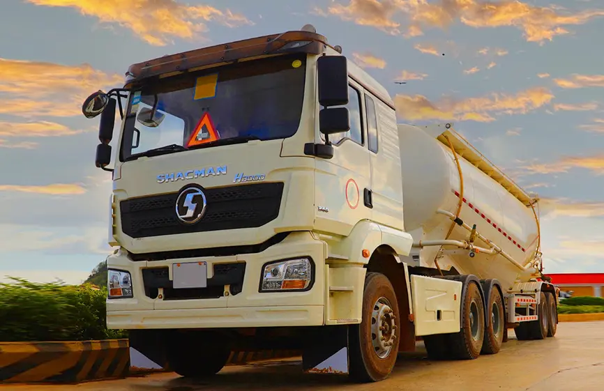 Shacman V-Type Cement Bulker Semi Trailer-6