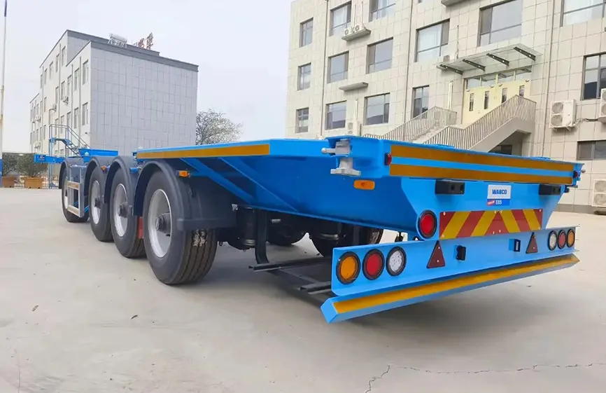 Shacman 2 3 Axles Container Chassis Semi-Trailer-1