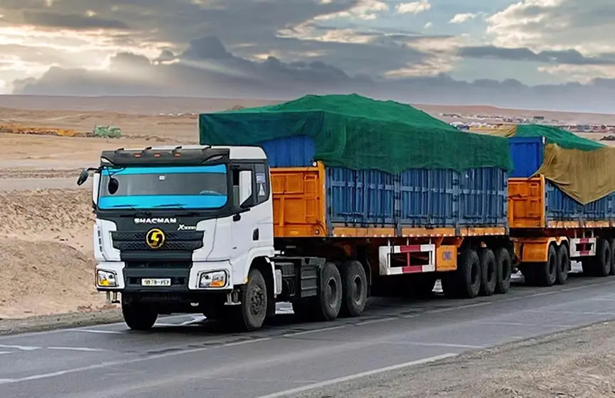 Shacman 3 axles Flatbed Semi Trailer-6
