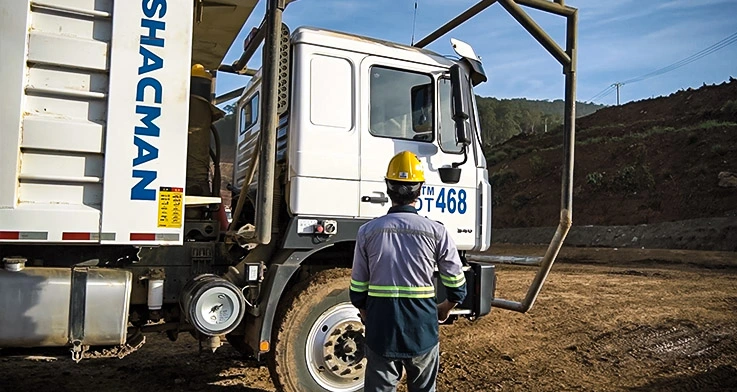 Shacman Working in the mines of Indonesia